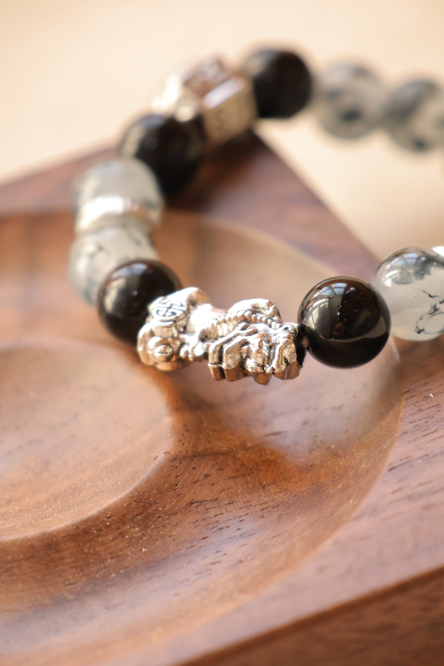Feng Shui Ink Wash Pi Xiu Wealth Bracelet