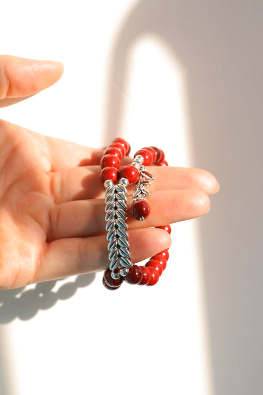 Double Wheat Ear Safety Talisman Bracelet